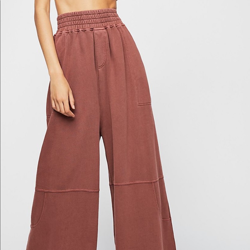 Free People Beach High Rise Wide Leg Pants